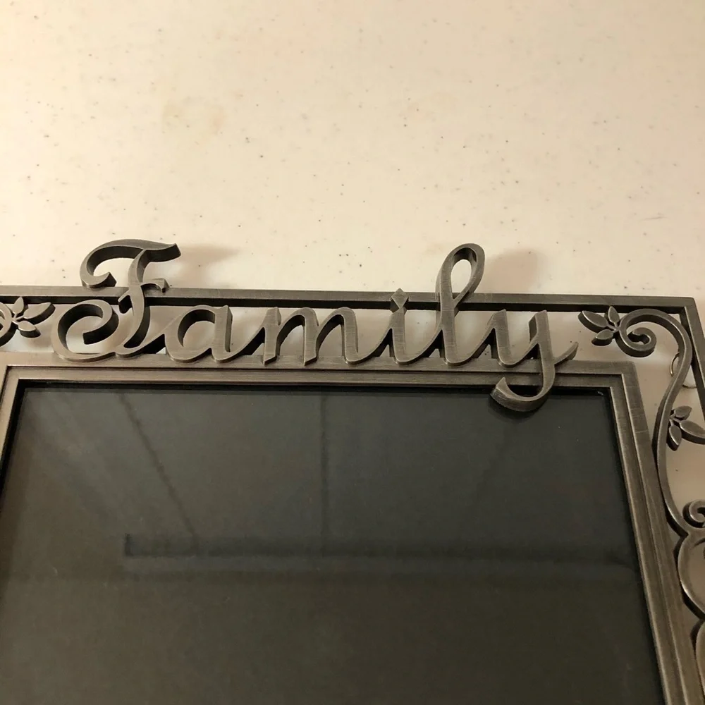 Family Frame, metal, hangs, like new